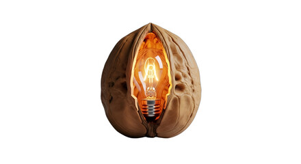 Brilliant idea in a nutshell, perfect for concepts of innovation, wisdom, creative solutions, or smart business strategies. Ideal for educational materials, startup pitches, or technology blogs,