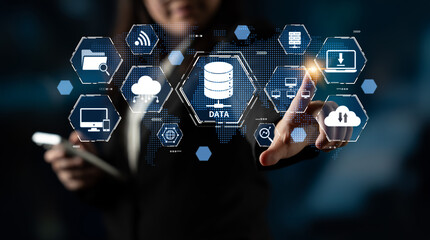 Cloud computing, cloud strategy, and cloud technology transforming digital infrastructure with scalable services, secure data storage, and cloud-based digital business solutions. Spline