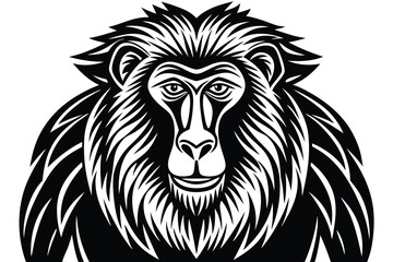 baboon vector