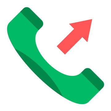 Outgoing Call Vector Design Icon Style