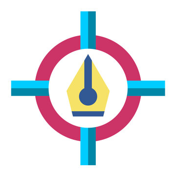 Target Vector Design Icon Style