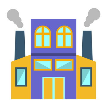 Factory Vector Design Icon Style