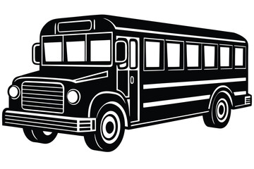 school bus vector icon