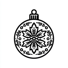 Obraz premium Decorative ornament featuring intricate snowflake design for holiday celebrations