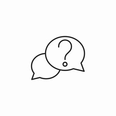 questions answers dialogue icon sign vector