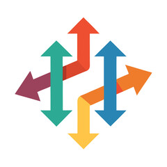 Colorful Arrows Vector | Directional Signs and Navigation Icons