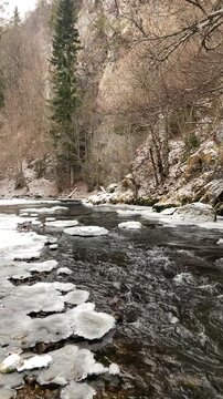 A frosty winter hike to Tomasovsky view, a stunning rock formation offering breathtaking vistas in Slovensky Raj National Park, Slovakia