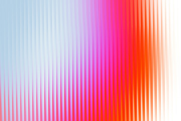 Vibrant abstract background with vertical ribbed texture and a gradient from light blue to bright pink and red
