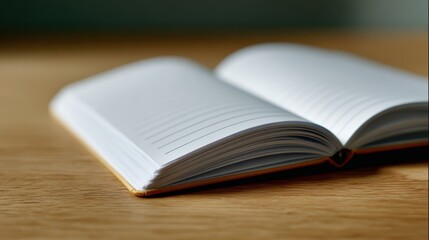 blank minimalist notebook with subtle paper texture