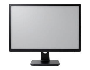 Fototapeta premium Black Computer Monitor Display with Blank Screen for Mockup Use
