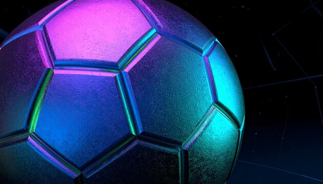 Futuristic soccer ball