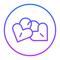 Wedding Padlock Vector Icons