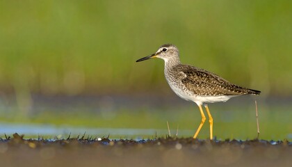 Bird on water's edge