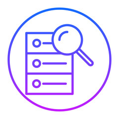 Search Database Vector Icons