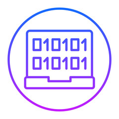 Laptop Coding Vector Icons