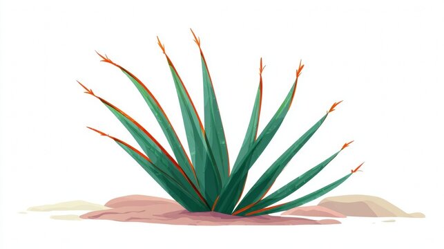 Fresh green aloe vera leaf in a hand, emphasizing the healthy tropical plant in nature