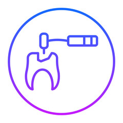 Tooth Drilling Vector Icons