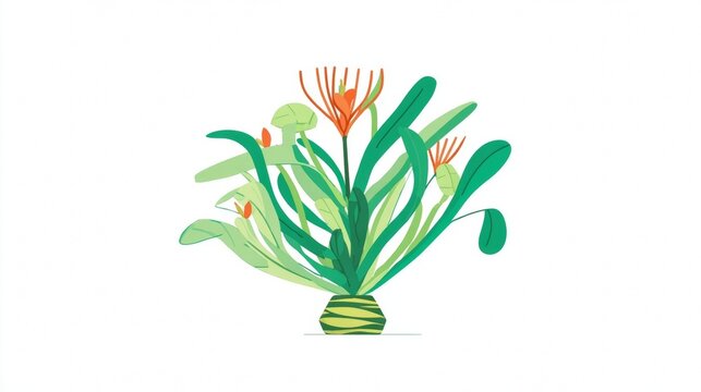 Lily of the valley flower bouquet in a glass vase on an isolated background, a symbol of spring nature beauty - Powered by Adobe