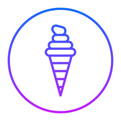 Icecream Cone Vector Icons