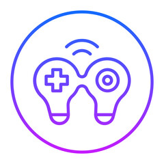 Wireless Joystick Vector Icons