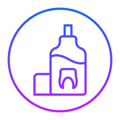 Mouthwash Vector Icons