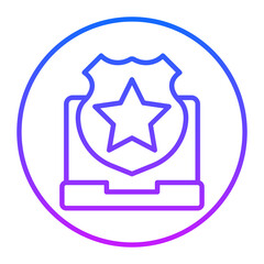 Online Police Vector Icons