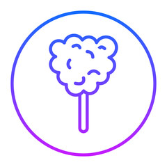 Obraz premium Cotton Candy Vector Icons