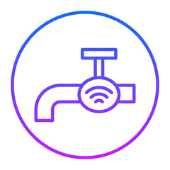 Smart Faucet Vector Icons