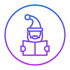 Obraz premium Christmas Carol Vector Icons