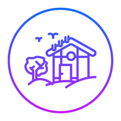 Christmas Village Vector Icons