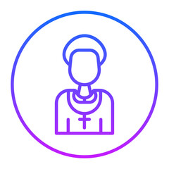 Priest Vector Icons
