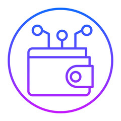Digital Wallet Vector Icons