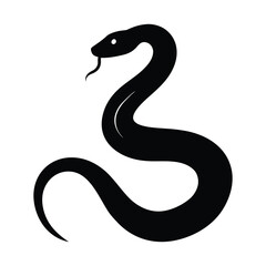 black snake vector illustration