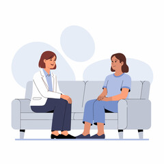 Fototapeta premium Psychologist Counseling Session Illustration