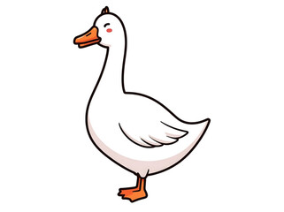 Fototapeta premium goose isolated on white background
