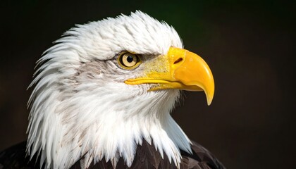 Obraz premium Bald Eagle Portrait American Eagle in Profile Wildlife.