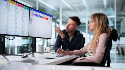 Business People Using CRM Software System - Powered by Adobe