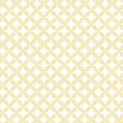 Seamless Shippou Pattern Background (Pastel Yellow)