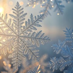 christmas tree branches with snow