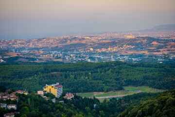 Panoramic view of Yalova at sunset