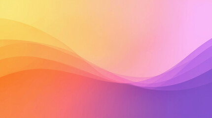 Fototapeta premium Abstract Gradient Waves: Modern Colorful Background with Fluid Shapes | High-Quality Artistic Design in Purple, Yellow, and Orange