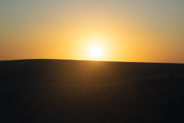 Por do Sol nas dunas dos Lencois Maranhenses 