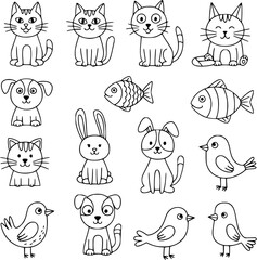 Freestyle Scribble Icons Collection