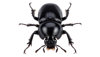 Black beetle, top view