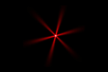 Red Laser Beam on Black Background