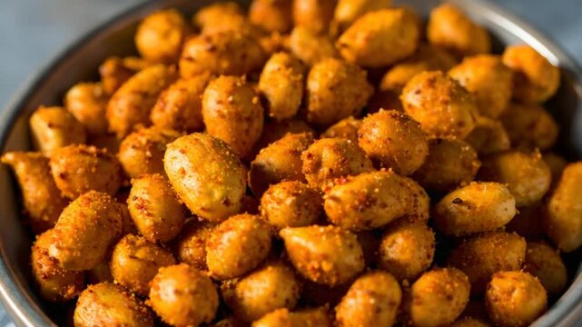 Crispy seasoned peanuts