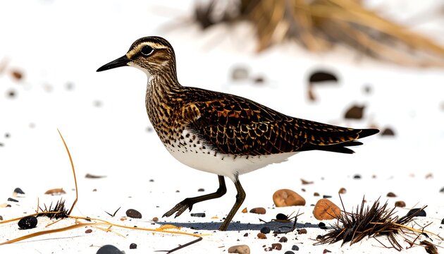 Sandpiper on a beach
