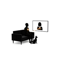 A glowing connection in a safe space (Online Therapy)