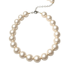 Obraz premium String of pearls necklace isolated