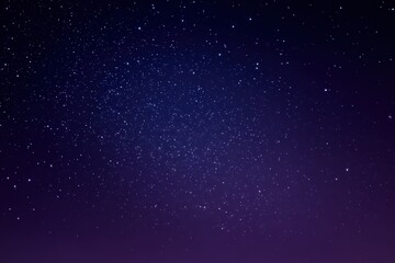 Obraz premium Dark Purple Night Sky with Sparkling Stars